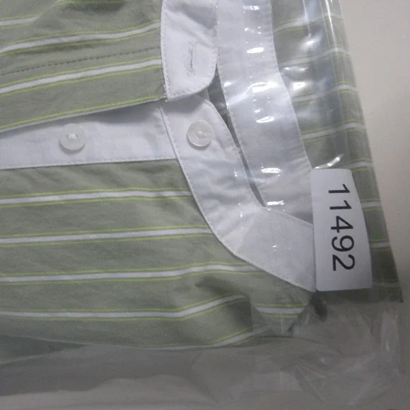 Tuckernuck Pomander Place Rohan Shirt Dress Small Green Stripe Pockets Shift NWT - Picture 13 of 13